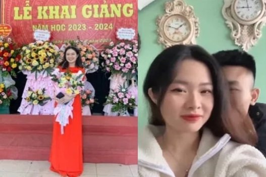 Cô Mai Quỳnh Trang sexy 21 tuổi cùng học trò thích thú
