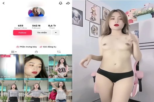 Tiktoker với body bốc lửa nhất biểu diễn nhảy cực kỳ linh hoạt